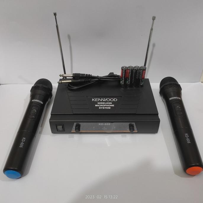 Mic Wireless Kenwood Kd 606 Wireless Microphone Vhf