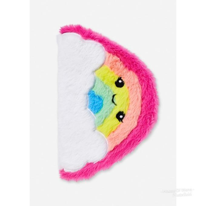 

Justice Rainbow Faux Fur Notebook - Buku Catatan Justice Original