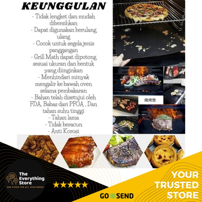 Mats Ca Untuk Grill Tidak Lengket Original