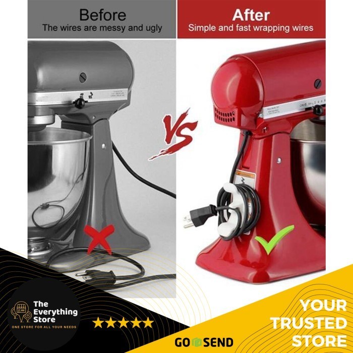 

Klip Kabel Organizer Untuk Peralatan Elektrik Dapur 4 Pcs Original Tes