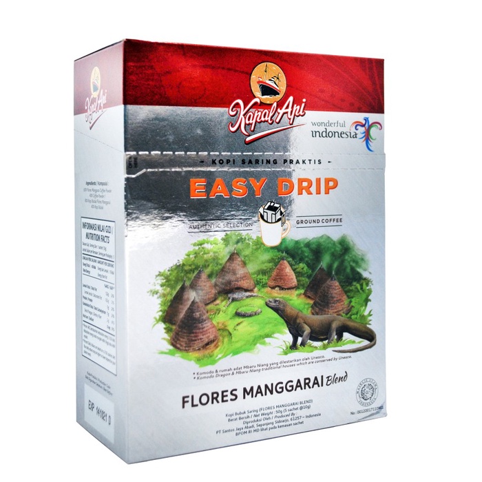 

Gratis Ongkir Kopi Kapal Api Easy Drip Flores Manggarai Isi 5 Sachet