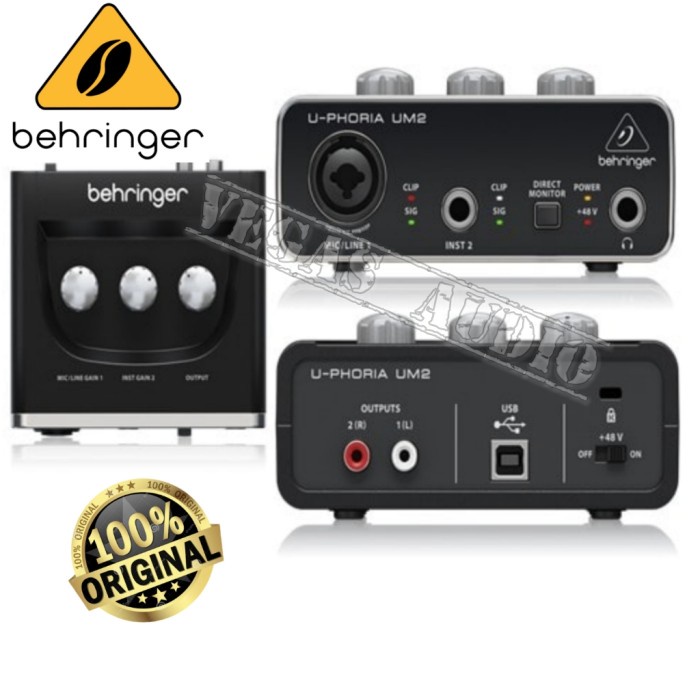 BEHRINGER UM-2 SOUNDCARD USB INTERFACE Original