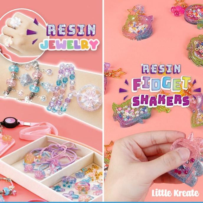 Mainan Diy Resin Fidget Shaker / Mainan Edukasi / Kerajinan Tangan