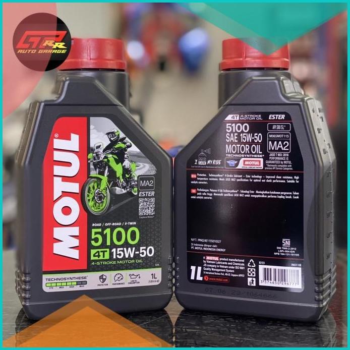 Oli Motul 5100 4T 15W50 1L KTM Duke RC 250 390 CRF KLX 150 250 WR 155
