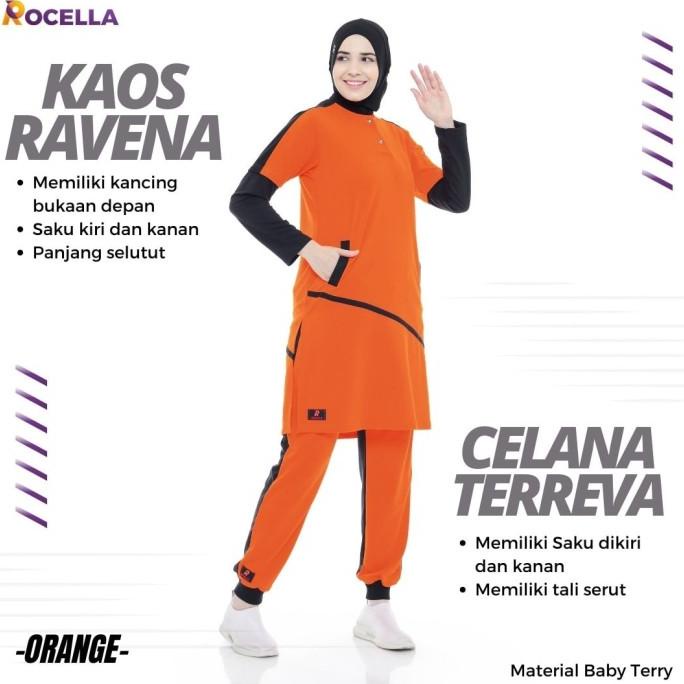 Setelan Baju Olahraga Wanita Muslimah Jumbo Stelan Baju Senam Aerobik