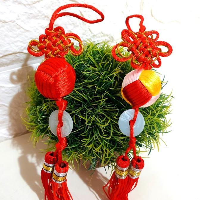 

Gantungan Imlek Bola Koin Murah Dekorasi Tinsel Chinese Knot Sincia Limited Edition