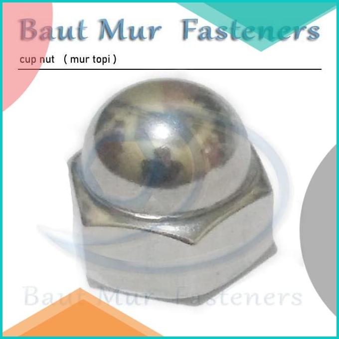Mur Topi Nekel M8 / cup nut 8mm / mur tutup m8 16novz3 tools