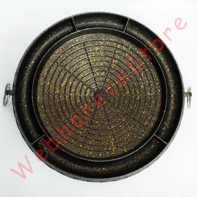 Korean Barbeque BBQ Non Stick Grill Pan/ Wajan Bakar Daging Teflon