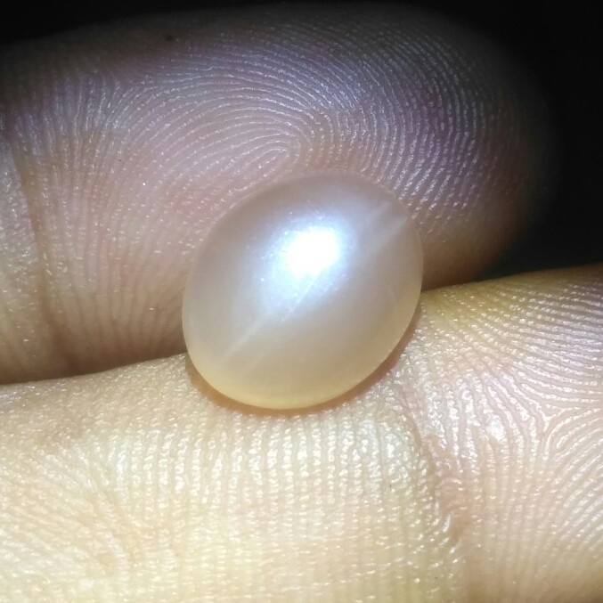 [Baru] Natural Cat'S Eye Moonstone Biduri Bulan Ori Nte Asli Alam Mulus Terbatas