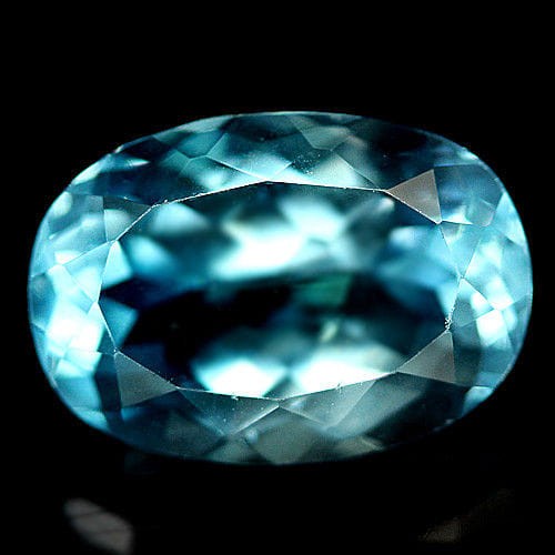 [Baru] Natural 7.93 Ct Sky Blue Brazilian Topaz Oval 10 X 14 MmMemo Berkualitas