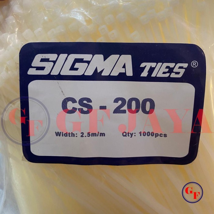 

[COD] Kabel Ties Sigma Cs 200 Isi 1000 Lebar 2.5Mm Cable Tie Putih Cs200 25 Terbaru
