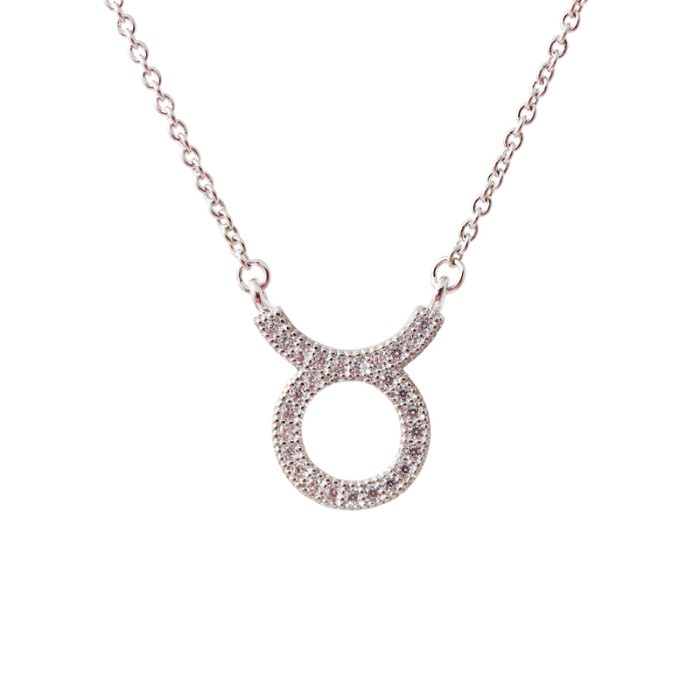[Baru] Cocoa Jewelry Kalung Perak Wanita Korea - Zodiac Taurus Terbaru