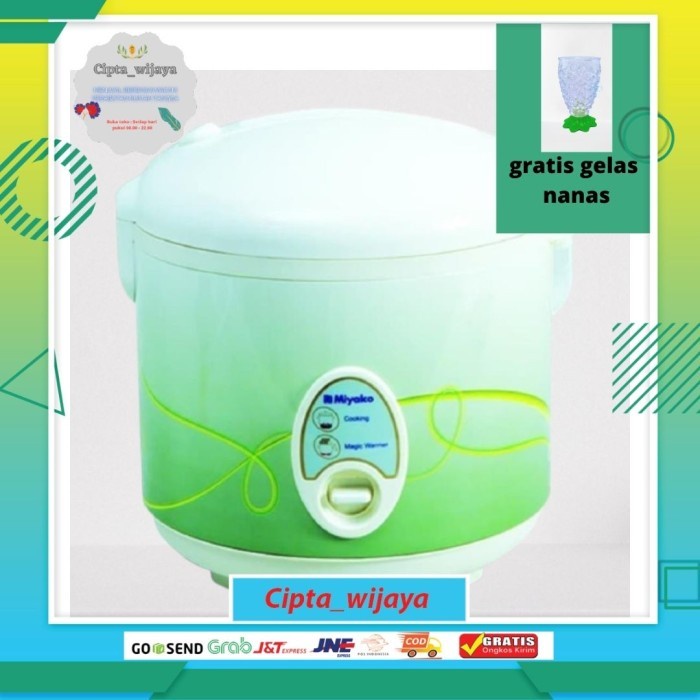 [New Ori] Miyako Rice Cooker Mcm 508 / Mcm508 [18L] Garansi Resmi - Green Line Terbatas
