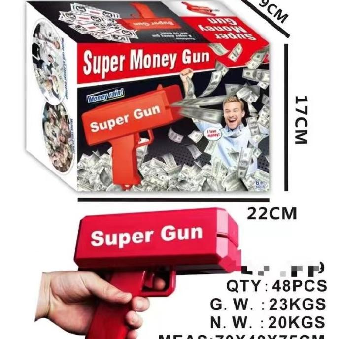 

Money Gun Super Gun Tembakan Uang Terbang Kado Mainan Hari Raya Murah Terbaik
