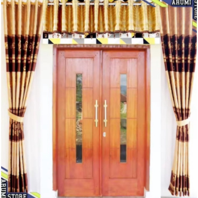 Gorden Poni Pintu Tengah Ruang Tamu Model Semokring 12 Gelombang Keluaran Terbaru