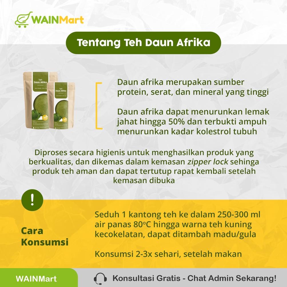 

Terlaris Teh Celup Daun Afrika Ampuh Menurunkan Koresterol dan Darah Tinggi