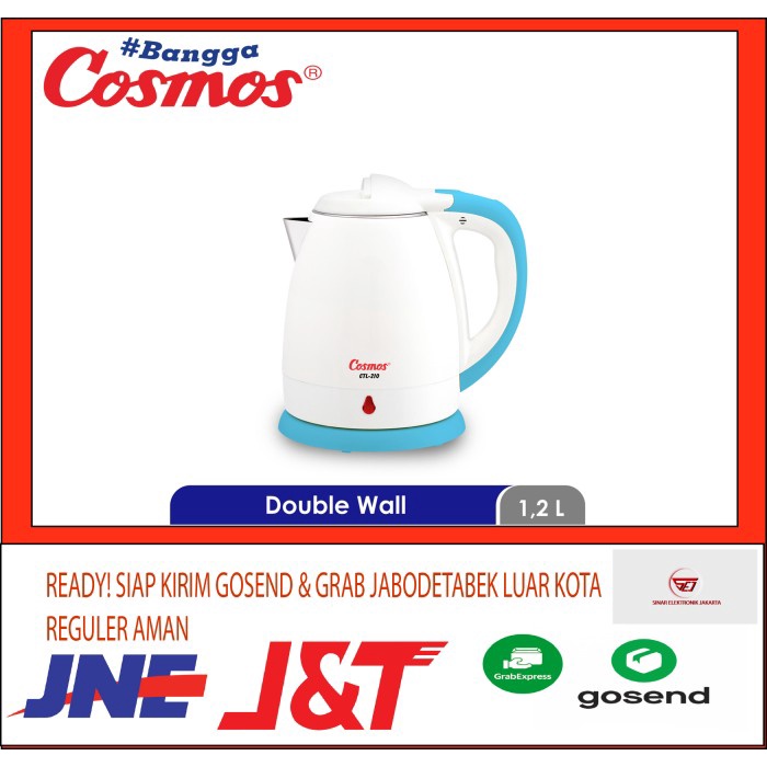 TERMURAH Cosmos CTL-210.Teko Listrik. Baru&Bergaransi /TEKO LISTRIK/PEMANAS AIR/KETEL PEMANAS AIR