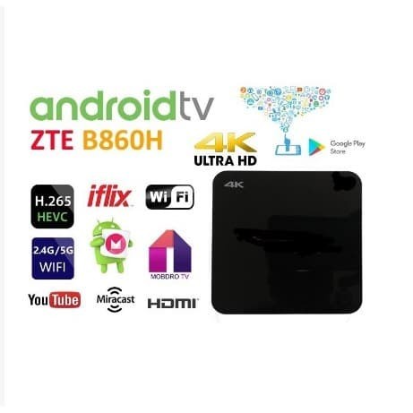 [Original] Android Tv Box Zte B860H Ram 1Gb Root N Unlock Second Promo Murah Diskon