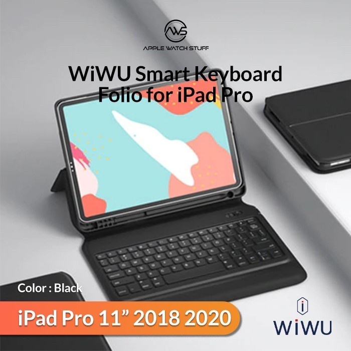[Original] Wiwu Ipad Pro Keyboard Case 11Inch Bluetooth Keyboard Cover Ipad Pro Terbaru