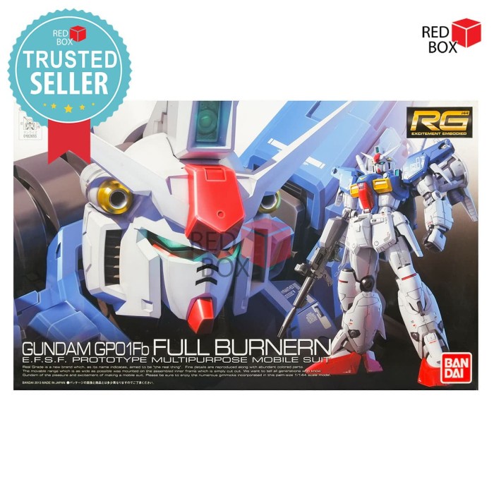 ✅COD Rg Gundam Gp01Fb Gp01 Full Burnern Bandai Original Gunpla 1/144 13 Diskon