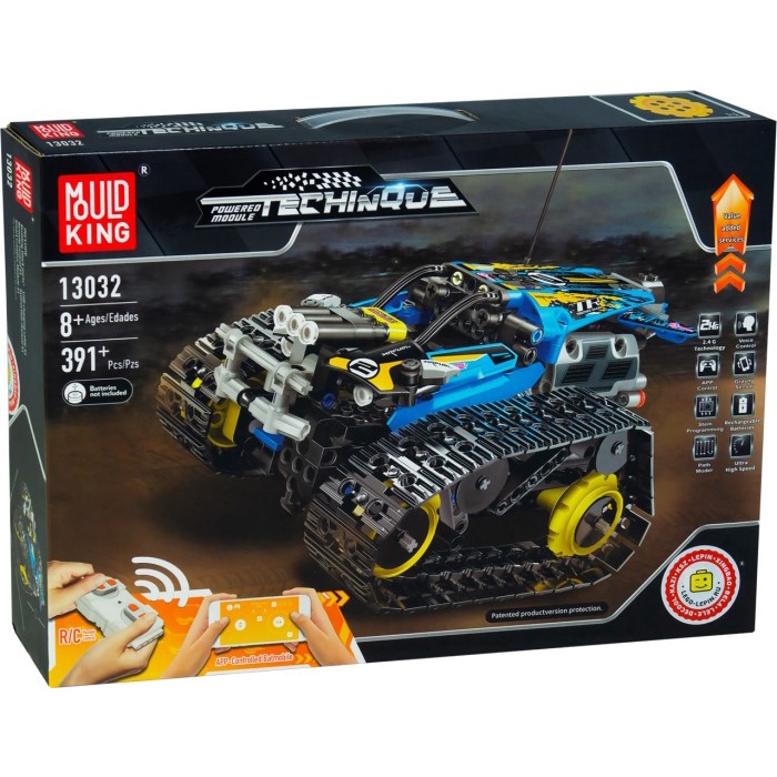 ✅COD Mould King 13032 Mini Tank Rc Track Stunt Car Blue Diskon