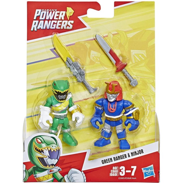 ✅Baru Hasbro Playskool Heroes Power Rangers 2 Pack Green Ranger And Ninjor Terbaru