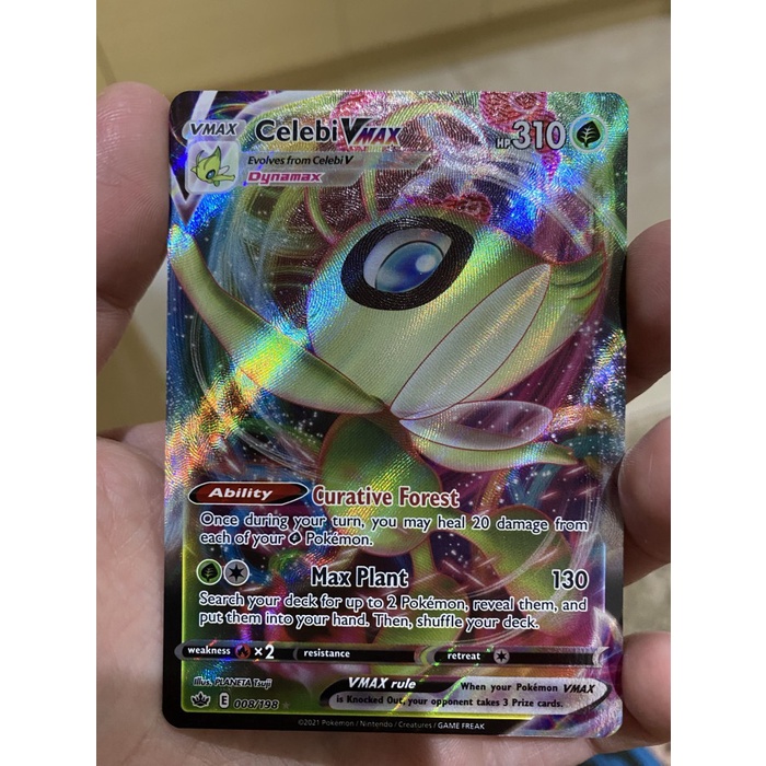 ✅COD Kartu Pokemon Card Celebi Vmax Terbatas