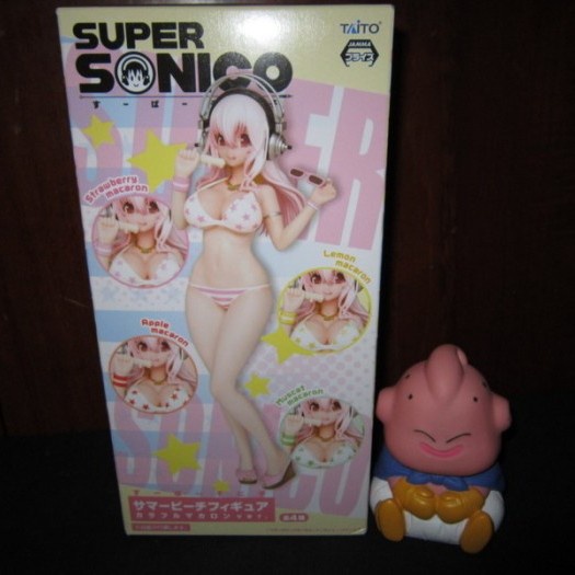 ✅Baru Super Sonico Summer Beach Figure Strawberry Macaron Ver Terbaru