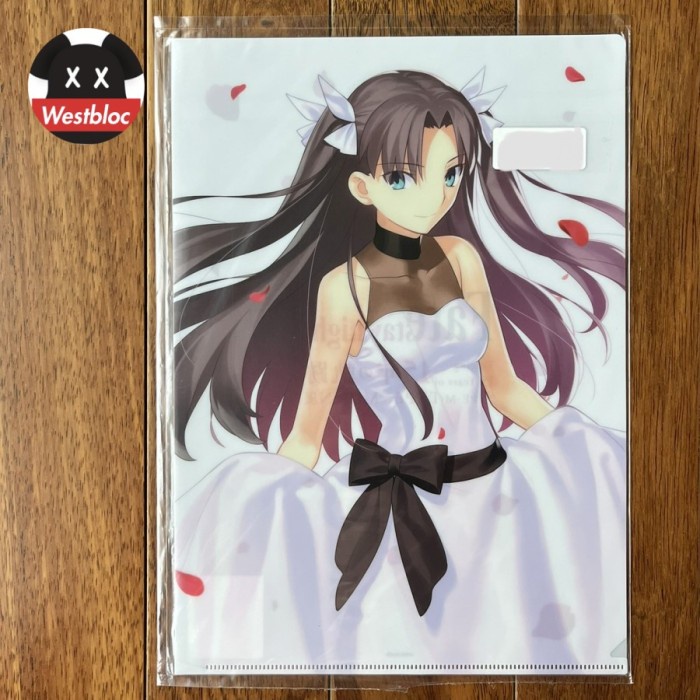✅COD Rin Tohsaka Fate Stay Night 15 Years Type Moon Exhibition Clear File Diskon