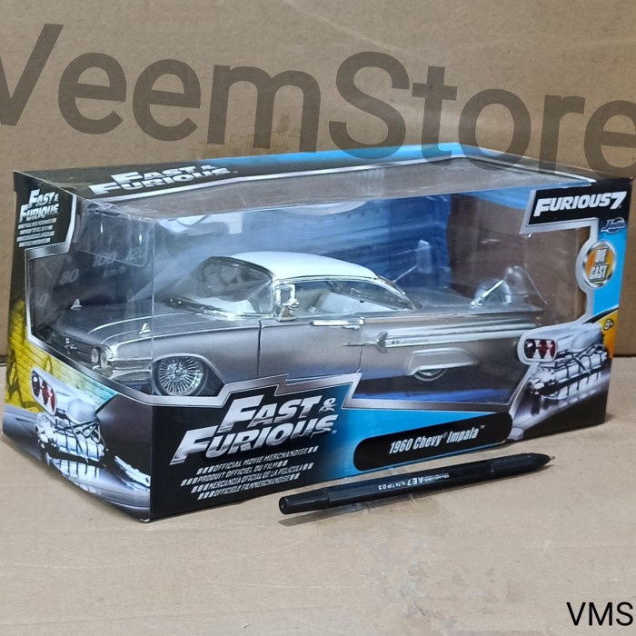 ✅COD Die Cast 1:24 Chevy Impala 1960 [Jada] Fast And Furious. Terbatas