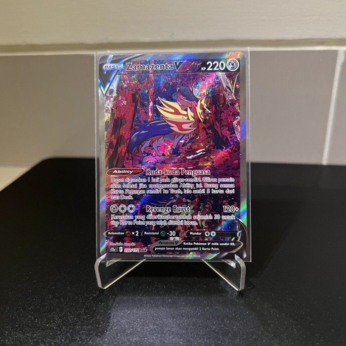 ✅COD Kartu Pokemon Zamazenta V Sar - Indonesia Original Limited