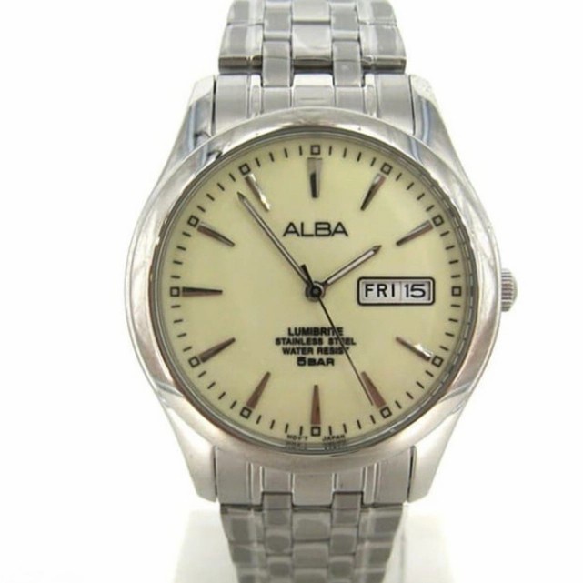 ✅New Ori Jam Tangan Pria Alba Axnd57X1 Axnd57 Lumibrite Terbaru