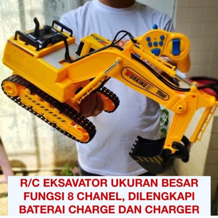 ✅New Rc Excavator Digger Charging Rc Alat Berat Rc Beko Rc Loader Rc Buldoz Terbatas