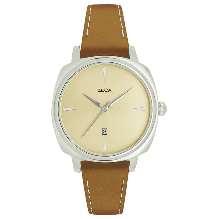 ✅New Ori Zeca 336M.Llb.D.S7 - Jam Tangan Pria Original - Brown Silver Terbaru