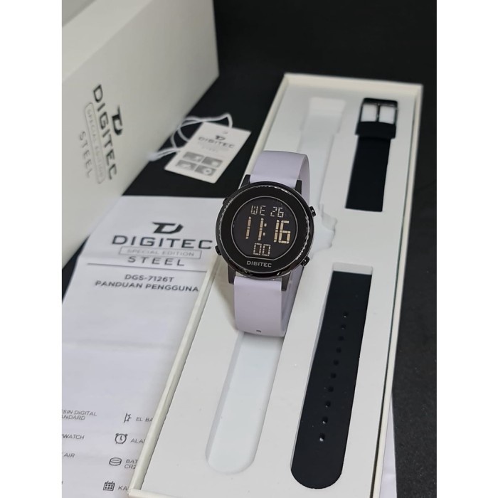✅New Ori Jam Tangan Wanita Digitec 7126 Ungu Black Original Limited