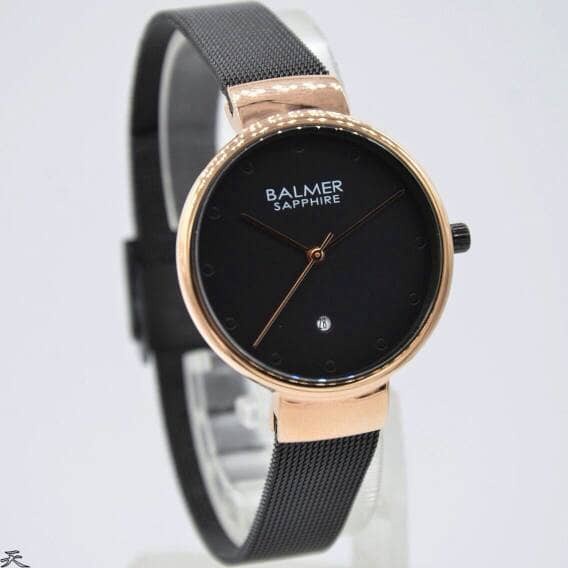 ✅New Ori Jam Tangan Wanita / Cewek Balmer 7955 Black Gold Terbaru