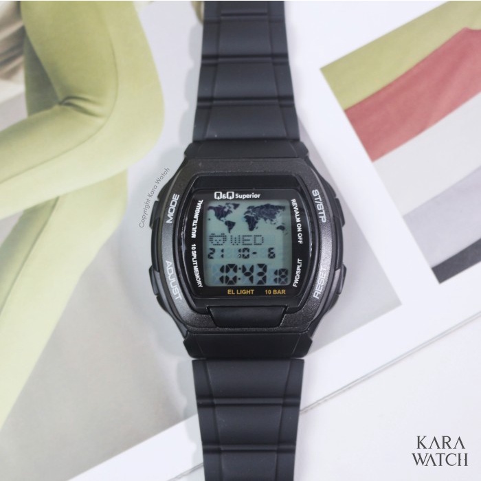 ✅New Ori QQ Superior Mmw3P Data Bank Qnq Mmw3P101Y Original Jam Tangan Pria Limited