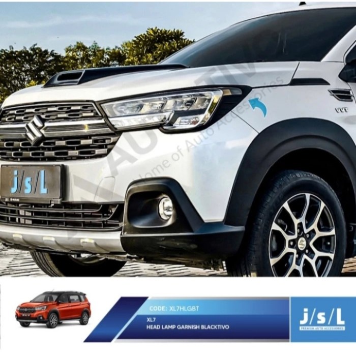 ✅Original Suzuki Xl7 Garnish Lis Depan Hitam Doff Jsl Headlamp Garnish Blacktivo Berkualitas