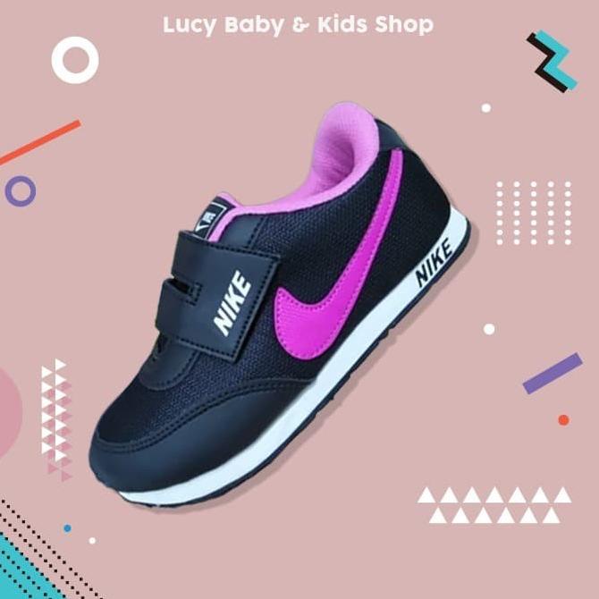 Sepatu Sekolah Anak Perempuan Cewek SD TK Hitam Polos Ukuran 24