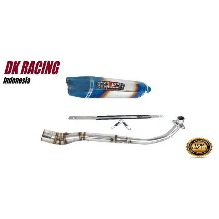 ✨New Knalpot Racing Yamaha Vega R Yoshimura R77 Blue Berkualitas