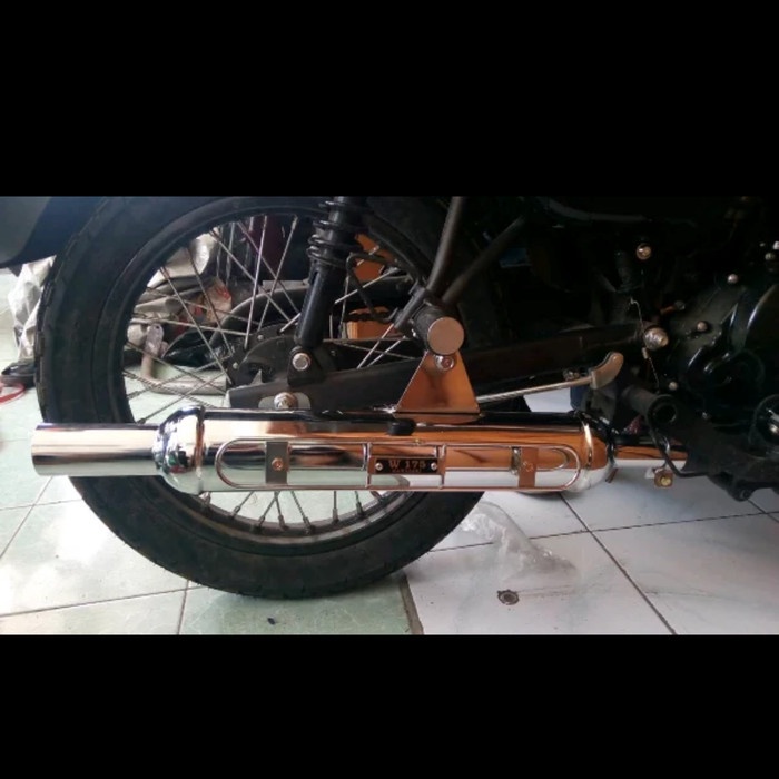 ✨COD Knalpot W175 Chrome Custom Diskon