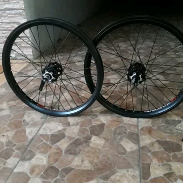 [Baru] Wheelset 20 United Hitam Vbrake Limited
