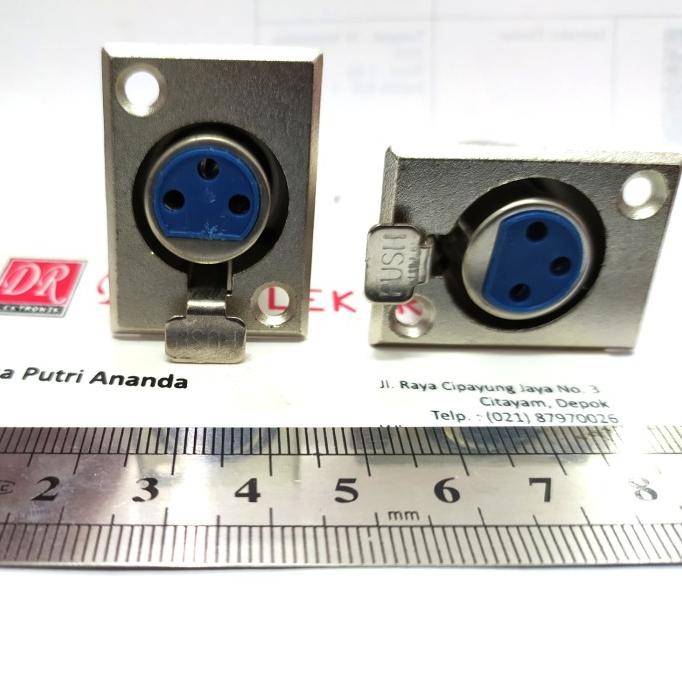 

Murah Soket MIC body casing box canon jack female konektor microphone xlr dre3