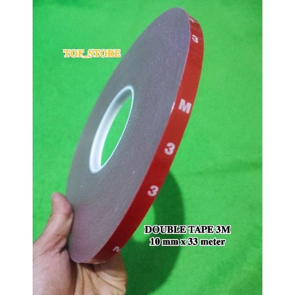 

New Double tape 3M foam merah 10 mm x 33 meter ~