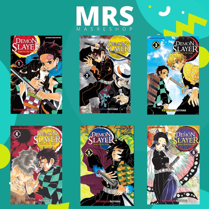 [COD] Komik Set Demon Slayer: Kimetsu No Yaiba Vol 01 - 06 Diskon