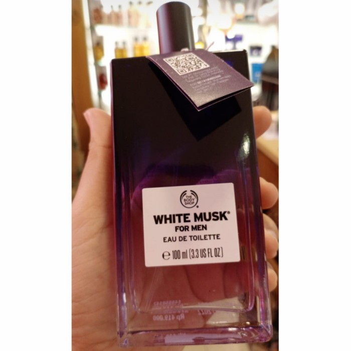 [New Ori] The Body Shop White Musk For Men Eau De Toilette Parfum Edt 100Ml Terbatas