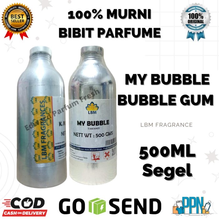 [New Ori] Bibit Parfum 100 Original Lbm / Bubble Gum / 500Ml Segel /Lbm Perfume Diskon