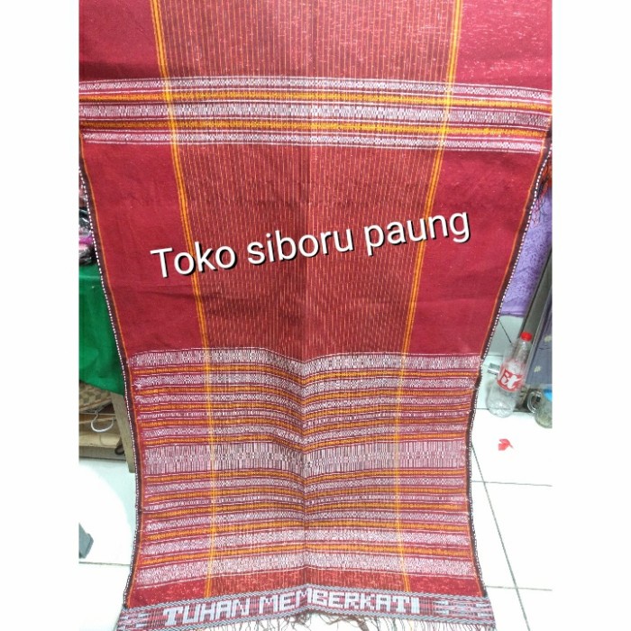 [COD] Ulos Tulang Ulos Ragihotang Benang Silver Emas Berkualitas