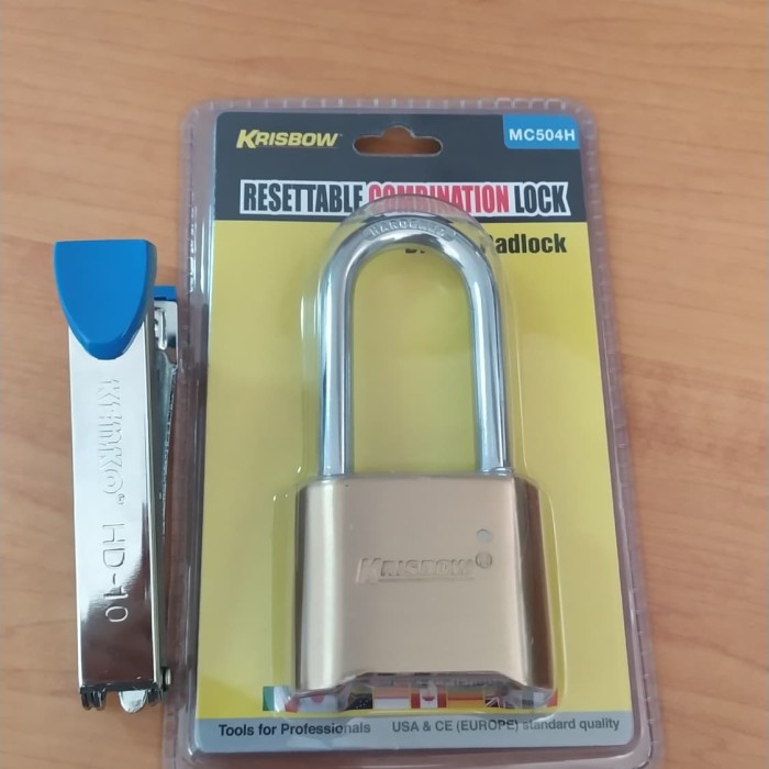 [New] Krisbow Gembok Kombinasi Angka Tanpa Anak Kunci - Gembok Pagar Rumah Diskon