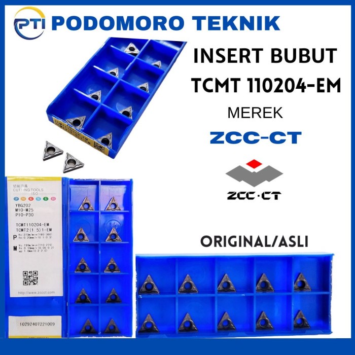 [New] Insert Tcmt 110204-Em Zcc-Ct - Insert Tcmt 110204-Em Zcc-Ct Berkualitas